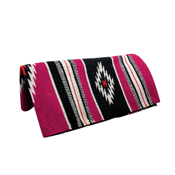 Tahoe Tack Navajo Multicolored Handwoven Acrylic 32x64" Saddle Blanket