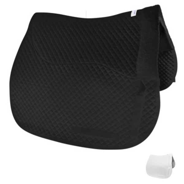 Semi Fleece Lined Dressage Saddle Pad by Derby Super Sale with Rolled Derby Originals