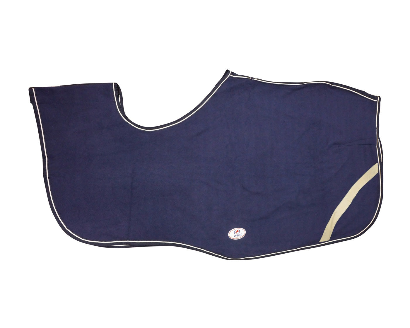 Derby Originals Classic Horse Polar Fleece Keyhole Quarter Sheet – Breathable, Moisture-Wicking, Reflective Exercise Rug with Contoured Fit, Tail Cord & Reflective Safety Strips