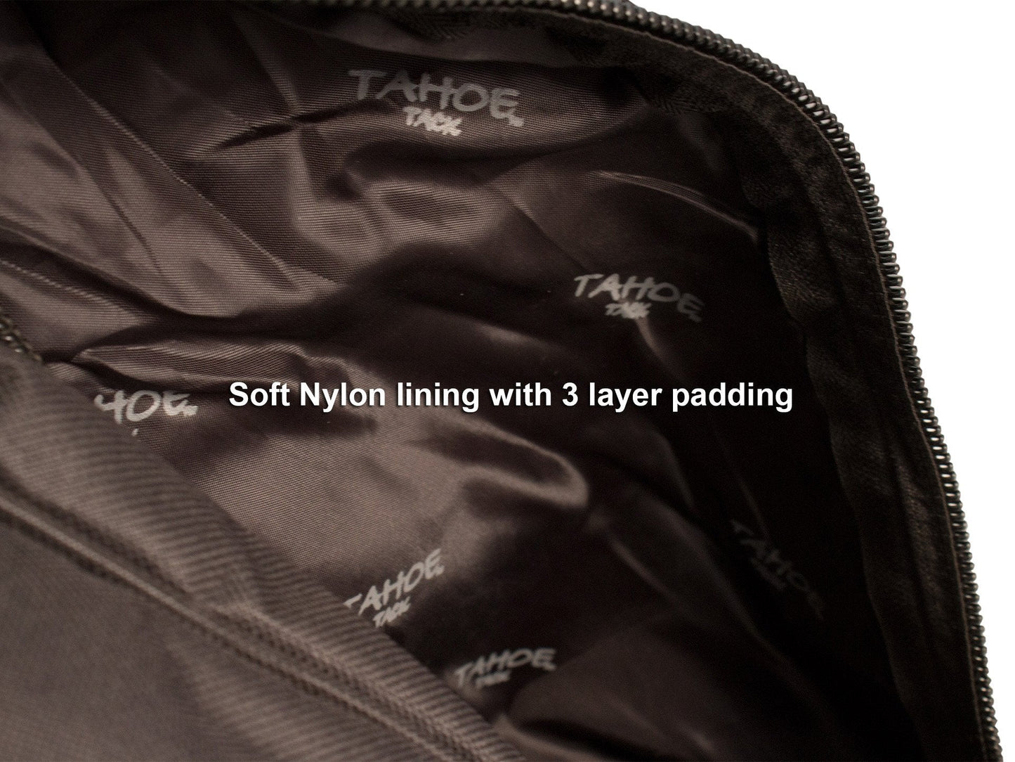 Tahoe Durango Premium
Padded Waterproof Nylon Western Boot Carry Bag Leather Accents Nylon Close Up