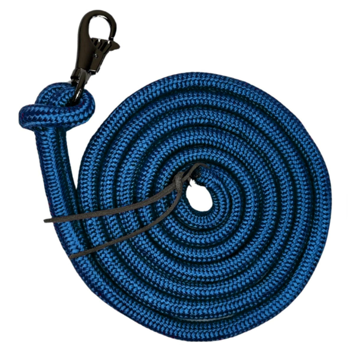 Tahoe Tack Heavy Duty Horse Training Lead Ropes – Set of 2, 10 Ft with Removable Trigger Snaps & Leather Poppers – 1-Year Warranty