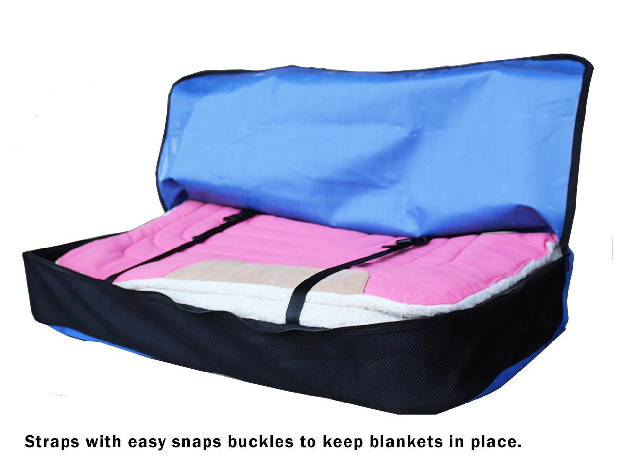 Tahoe Tack X-Large Mesh Saddle Pad Carry Bag with One Year Warranty for English or Western Tack Open