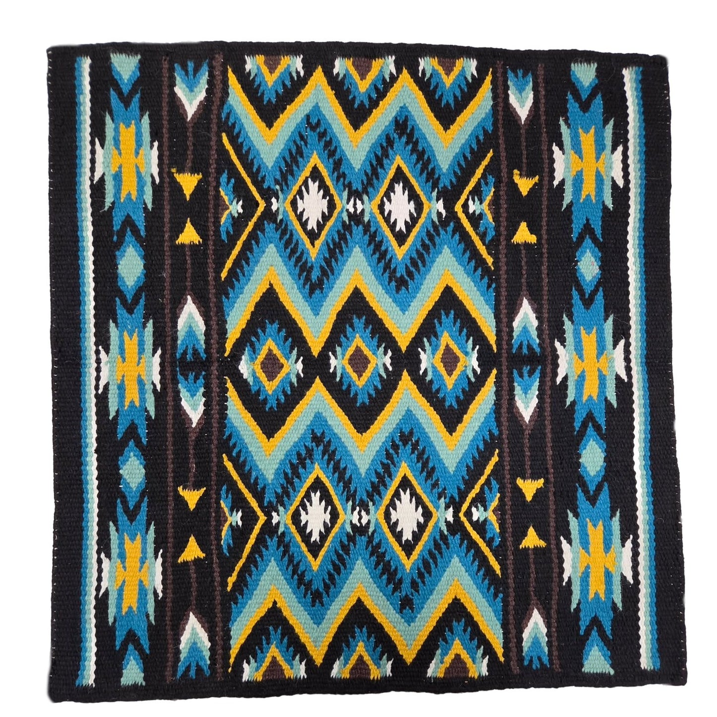 Tahoe Tack Turquoise Navajo Collection NZ Wool 34" X 36" Western Saddle Blanket