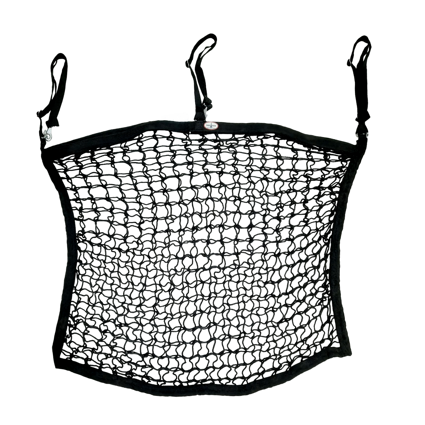 Paris Tack XL Knotless Slow Feed Hay Net – 48"x30", 2" Openings, Soft on Muzzles, with 3 Adjustable Straps for Fence or Stall Hanging