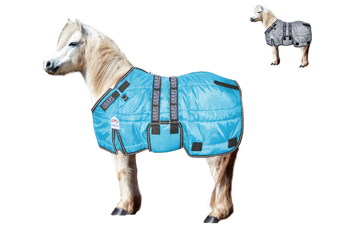 Derby Originals Nordic Tough Closed Front 420D Winter Mini Horse and Pony Stable Blanket Blue