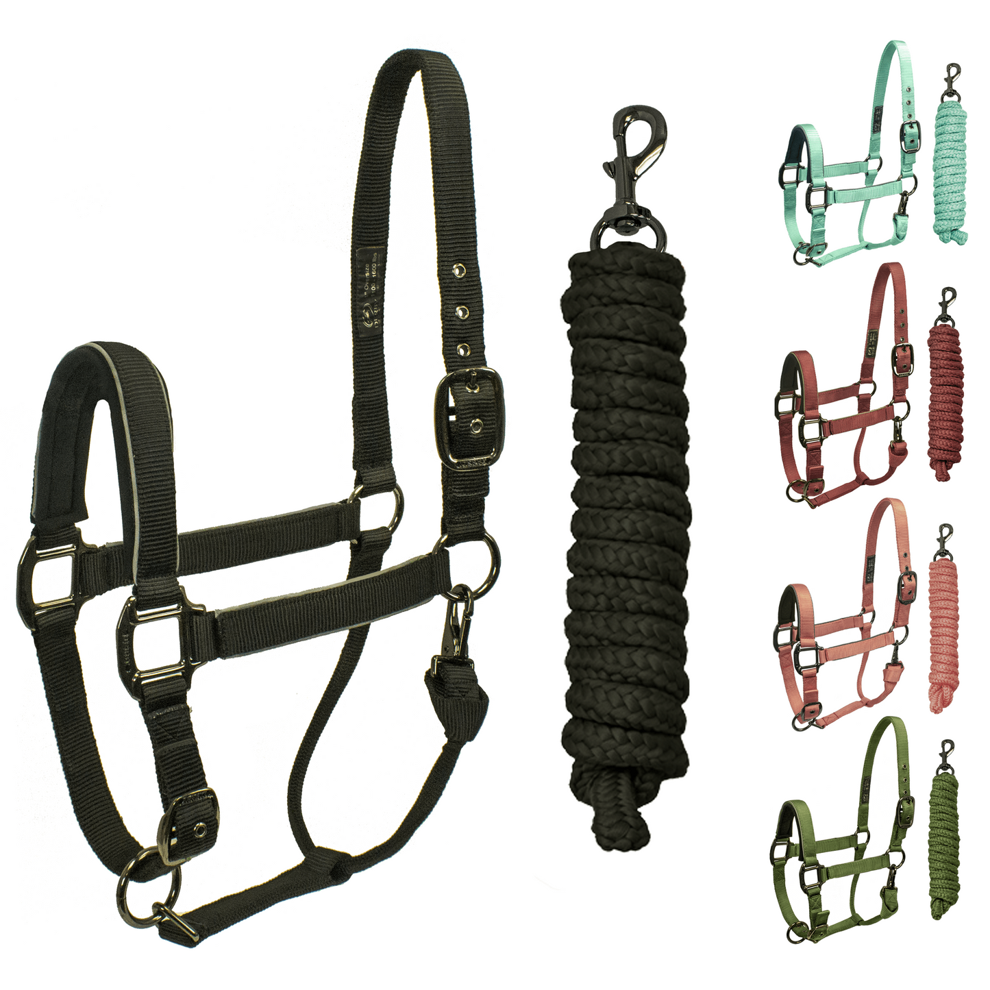 Reflective Safety Stable Horse Halters Swatch
