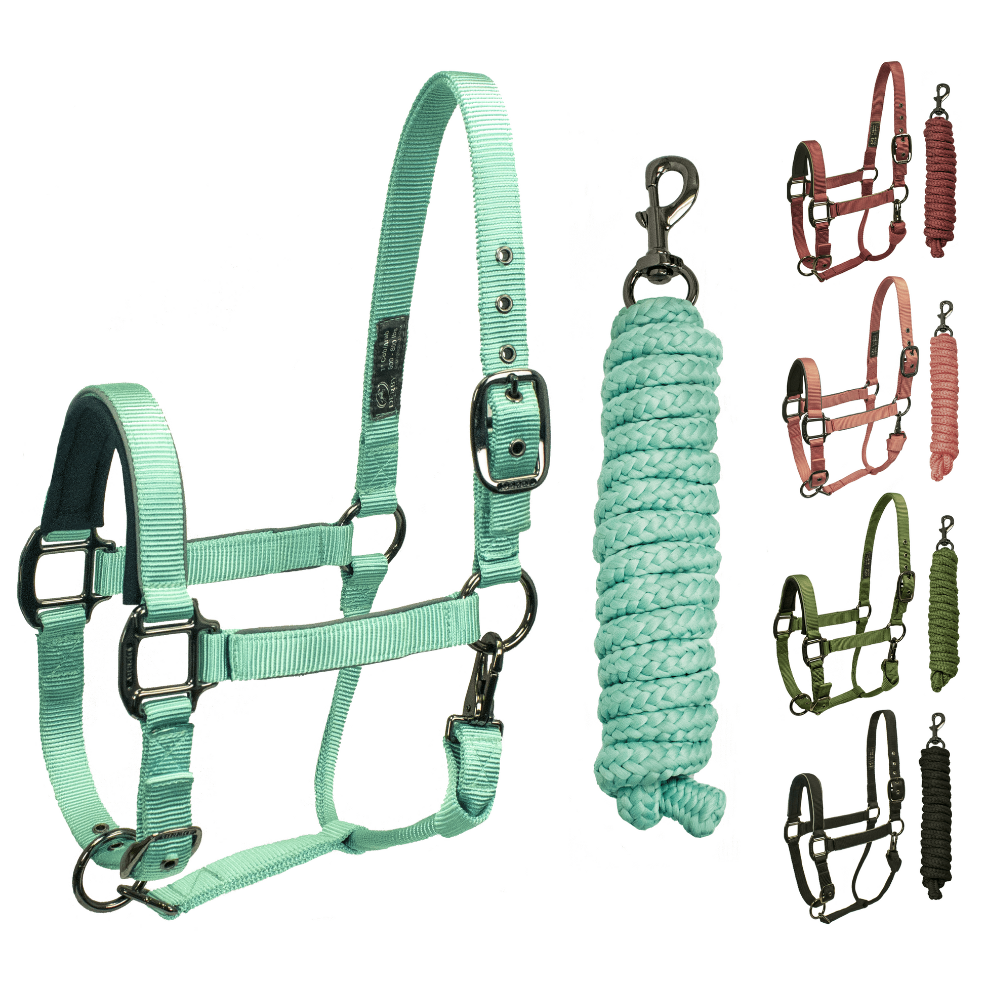 Derby Originals Desert Rose Collection Blackout Reflective Safety Stable Horse Halters