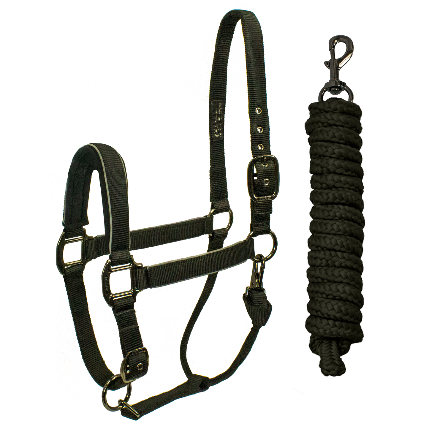 Reflective Safety Stable Horse Halters Black main color
