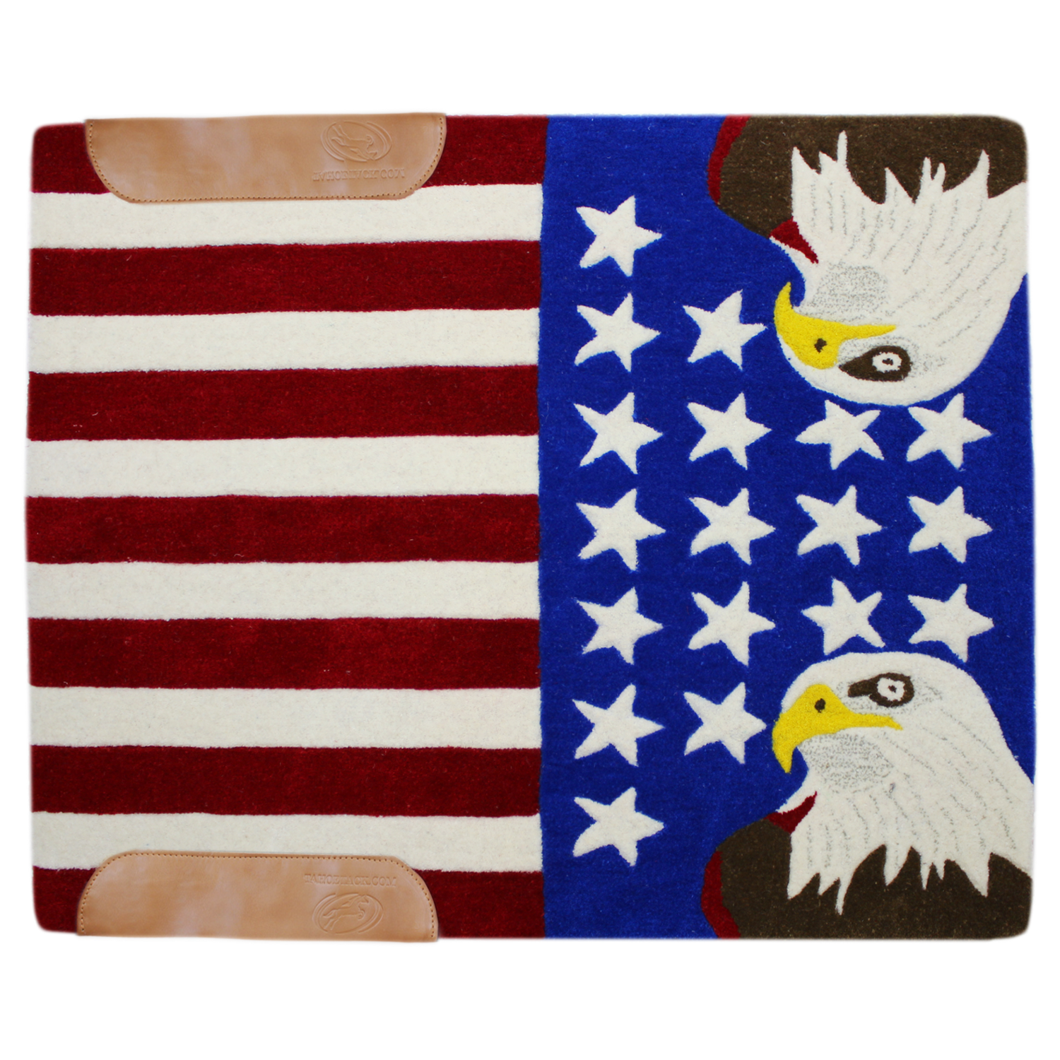 Tahoe Tack  American Pride Bald Eagle  Wool Western Saddle Blanket Banner Image