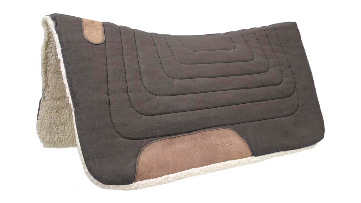 Tahoe Tack Contour Cut Canvas Saddle Pad Brown