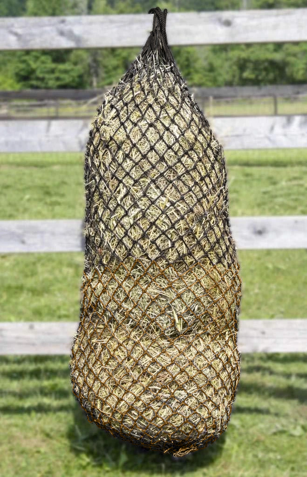 Derby Originals 90” Superior Slow Feed Soft Mesh Hanging Hay Net for Horses