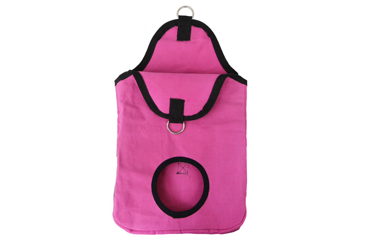 CuteNfuzzy Canvas Small Animal Hay Bag for Guinea Pigs and Rabbits with Mesh Ventilation Windows Top Flaps Details