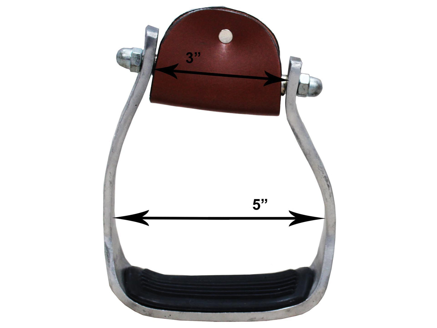 Tahoe Tack Angled Engraved Knee Relief Western Show Stirrups Measure