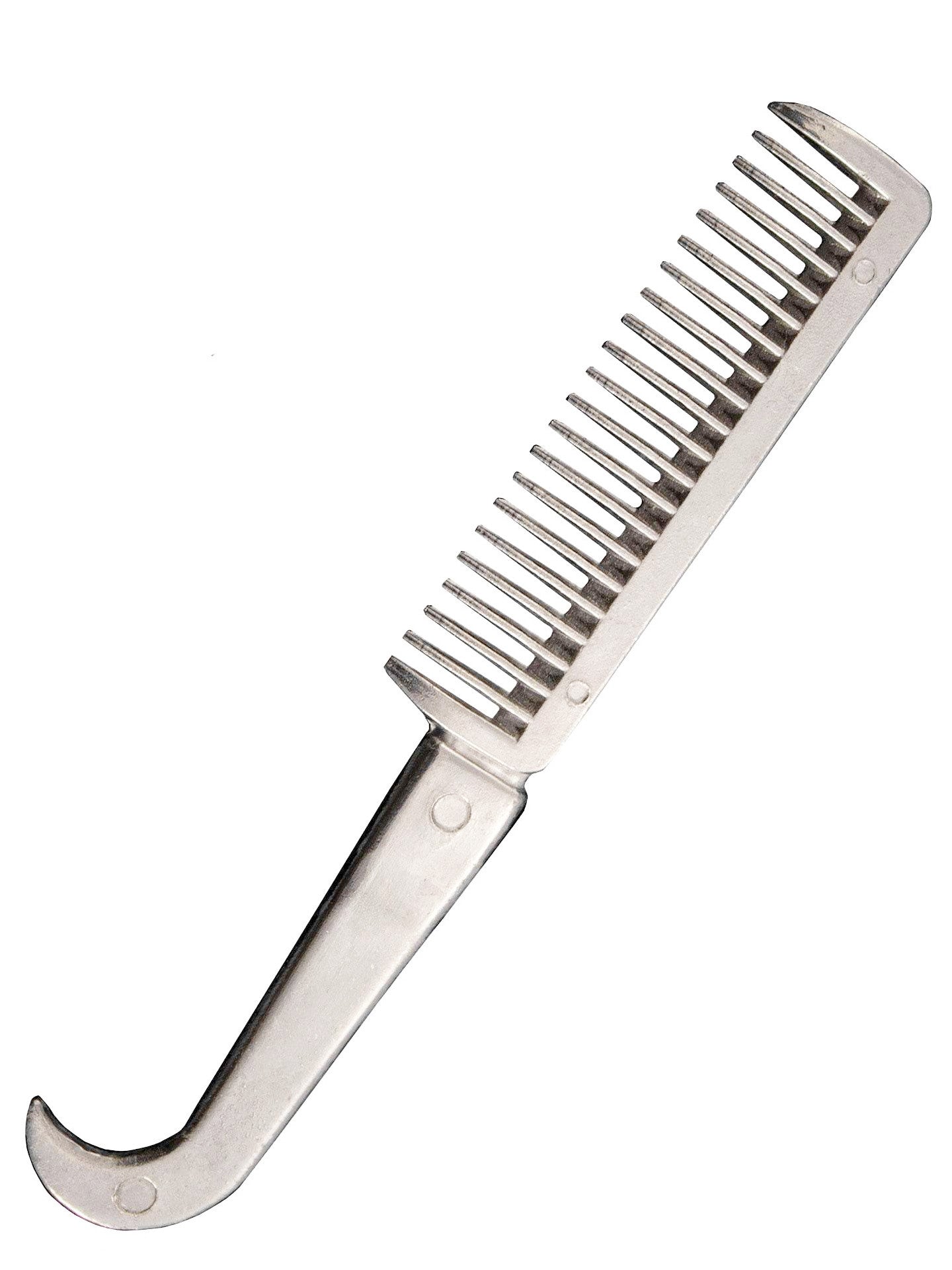 Lightweight Aluminum Horse Mane Pulling Comb and Hoof Pick Combo