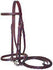 Paris Tack Everyday Raised Leather English Schooling Bridle with Laced Reins