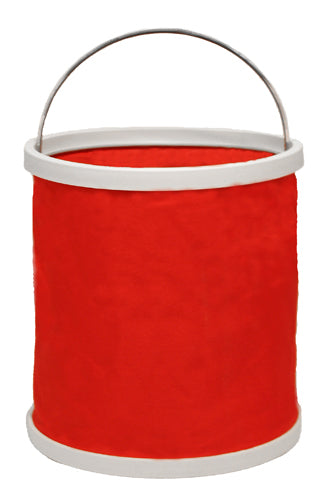 Derby Collapsible Nylon Water Buckets For Trail Riding Red