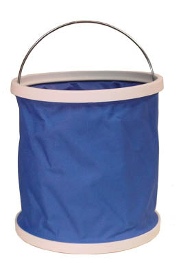 Derby Collapsible Nylon Water Buckets For Trail Riding Blue