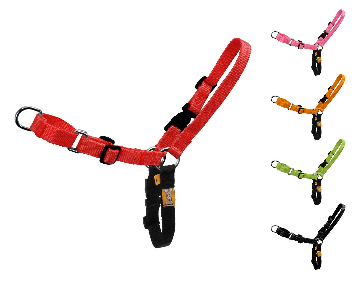 Comfort Walk Dog Harness by cuteNfuzzy® Red Color Set