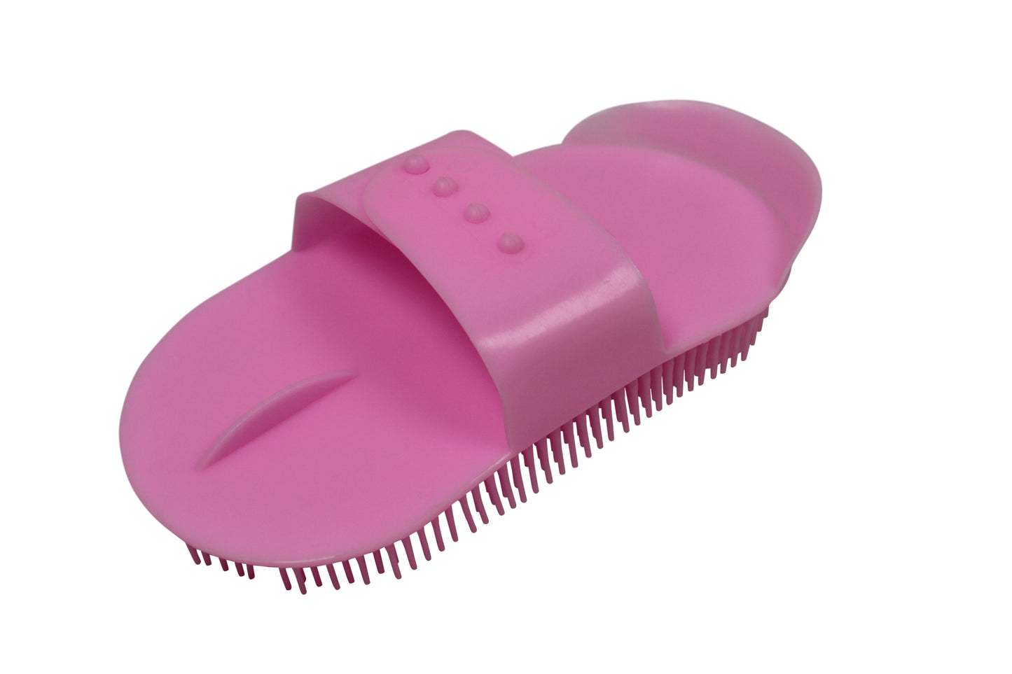Derby Originals Horse Bathing Plastic Curry Comb Pink Featured Image
