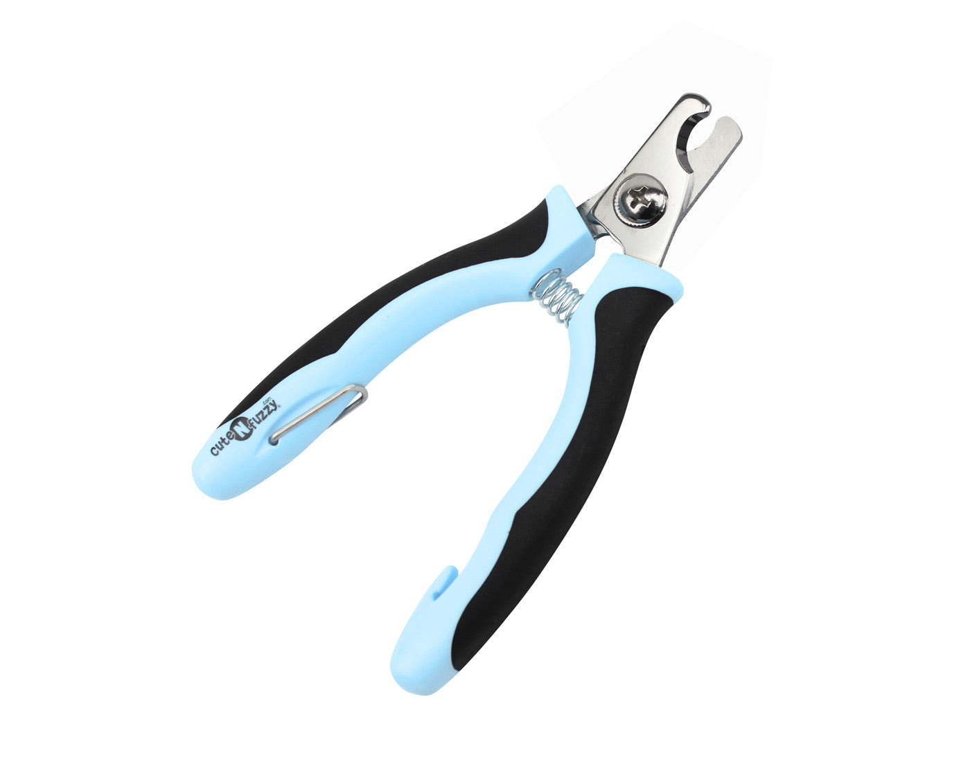 cuteNfuzzy® Professional Pet Nail Clipper w/ Bent Blade Medium Blue Main