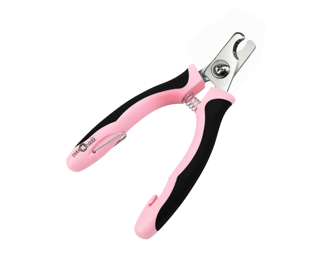 cuteNfuzzy® Professional Pet Nail Clipper w/ Bent Blade Medium Pink Color Main