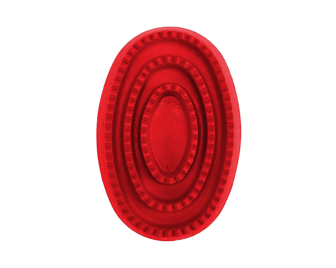 Derby Originals Large Rubber Curry Comb - Red Color