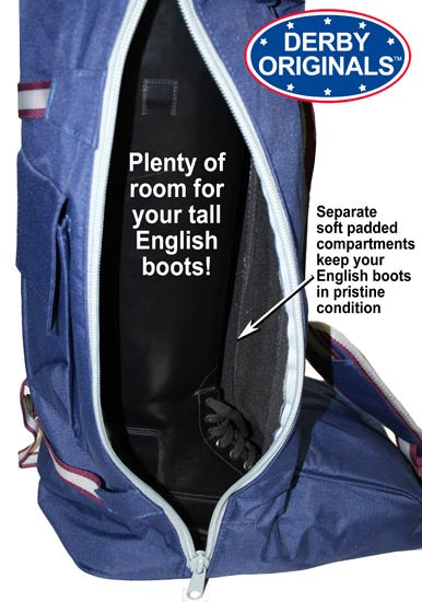 Derby Originals 600D Nylon Padded Tall English Riding Boot Carry Bag Interior