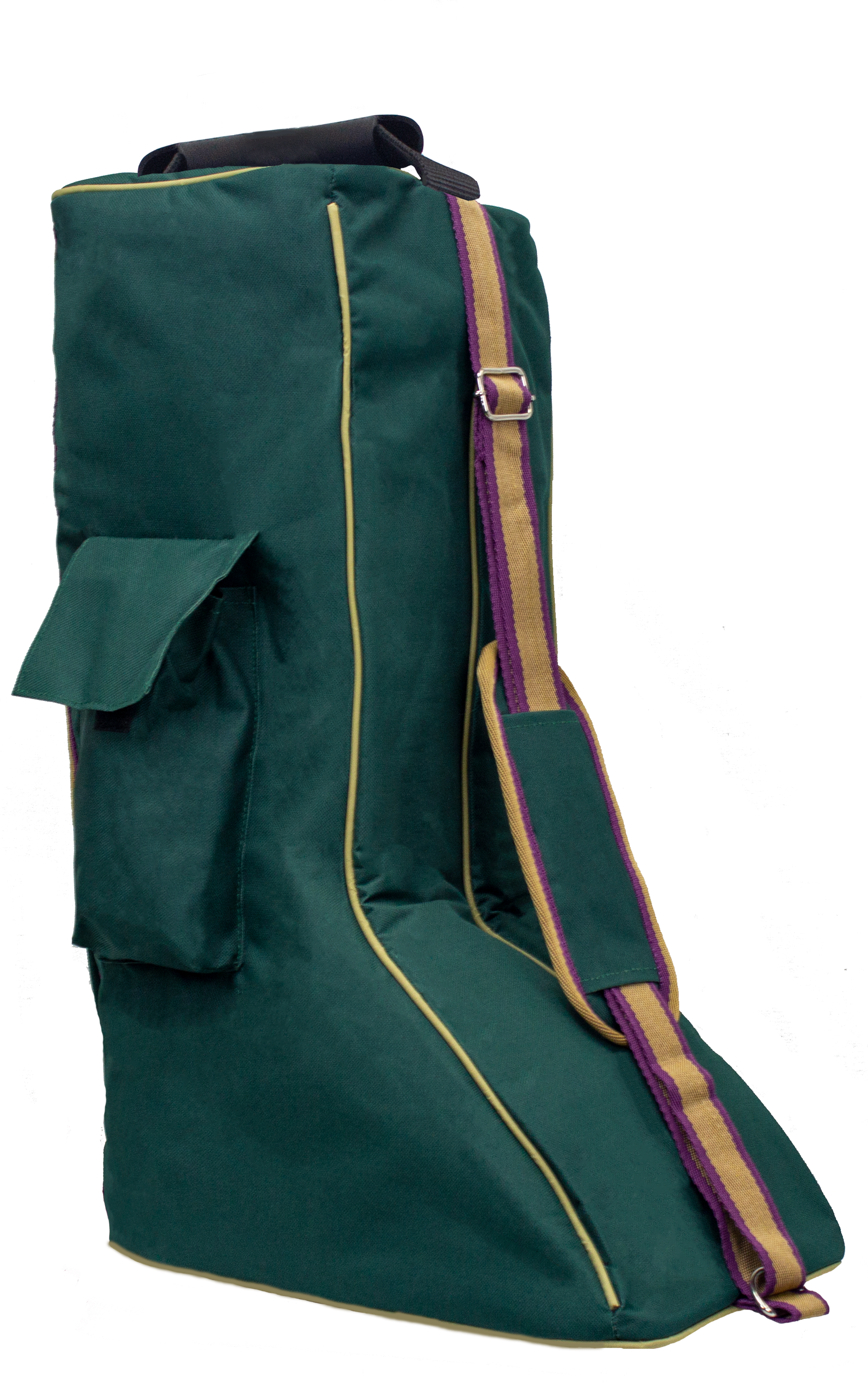 Derby Originals 600D Nylon Padded Tall English Riding Boot Carry Bag Green Main