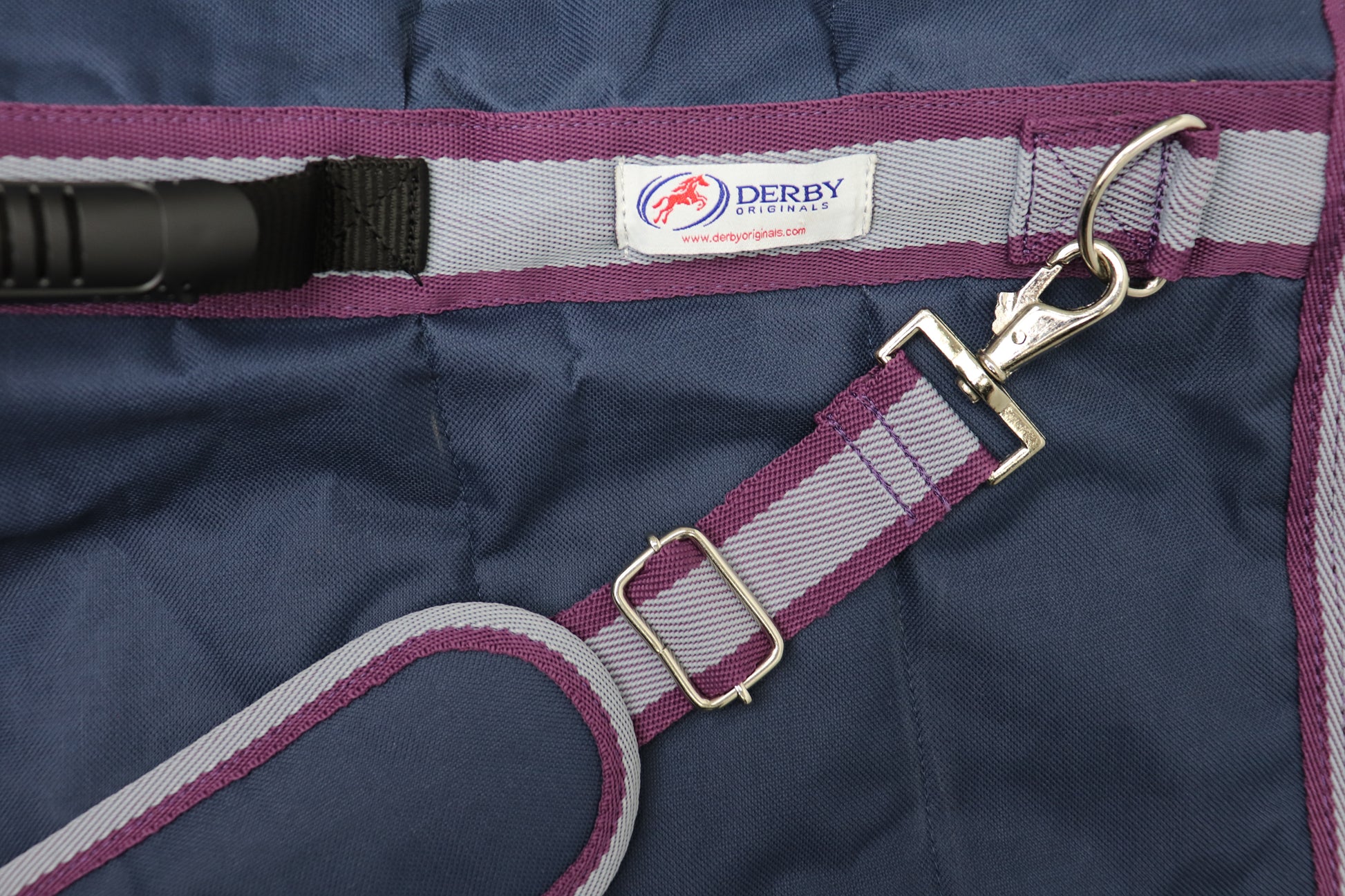 English Dressage Saddle Carry Bags 3 Layers Padded by Derby Navy clip