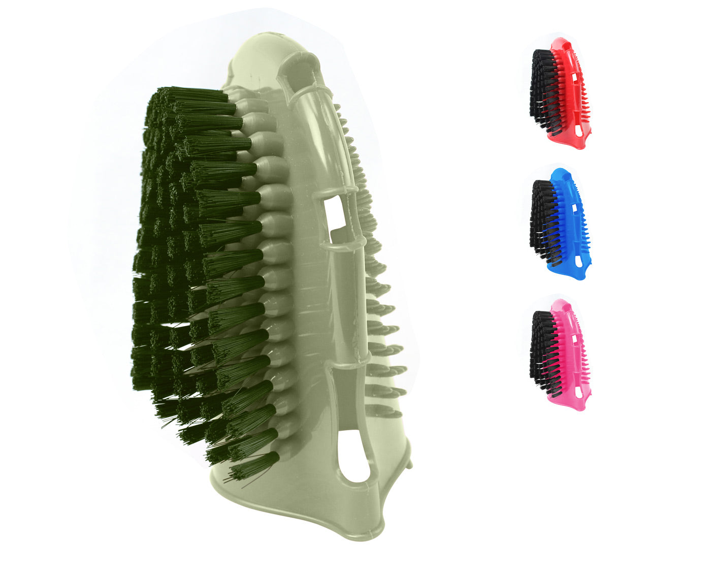 Derby Grooming Mitt Brush Combo Main Green