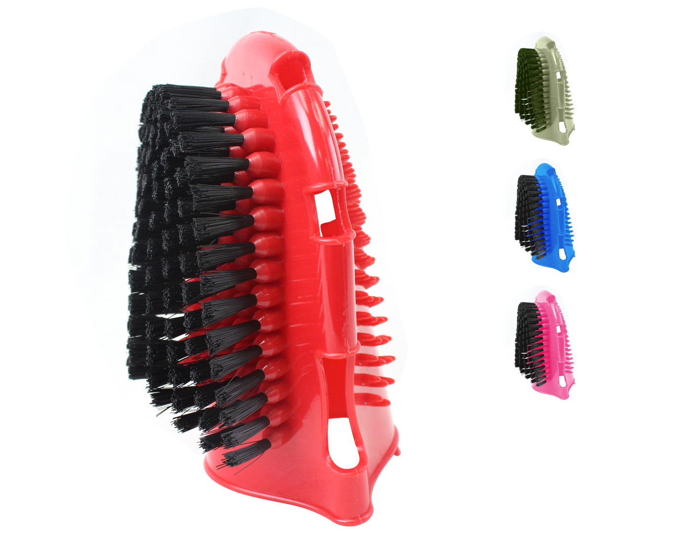 Derby Grooming Mitt Brush Combo Main Red