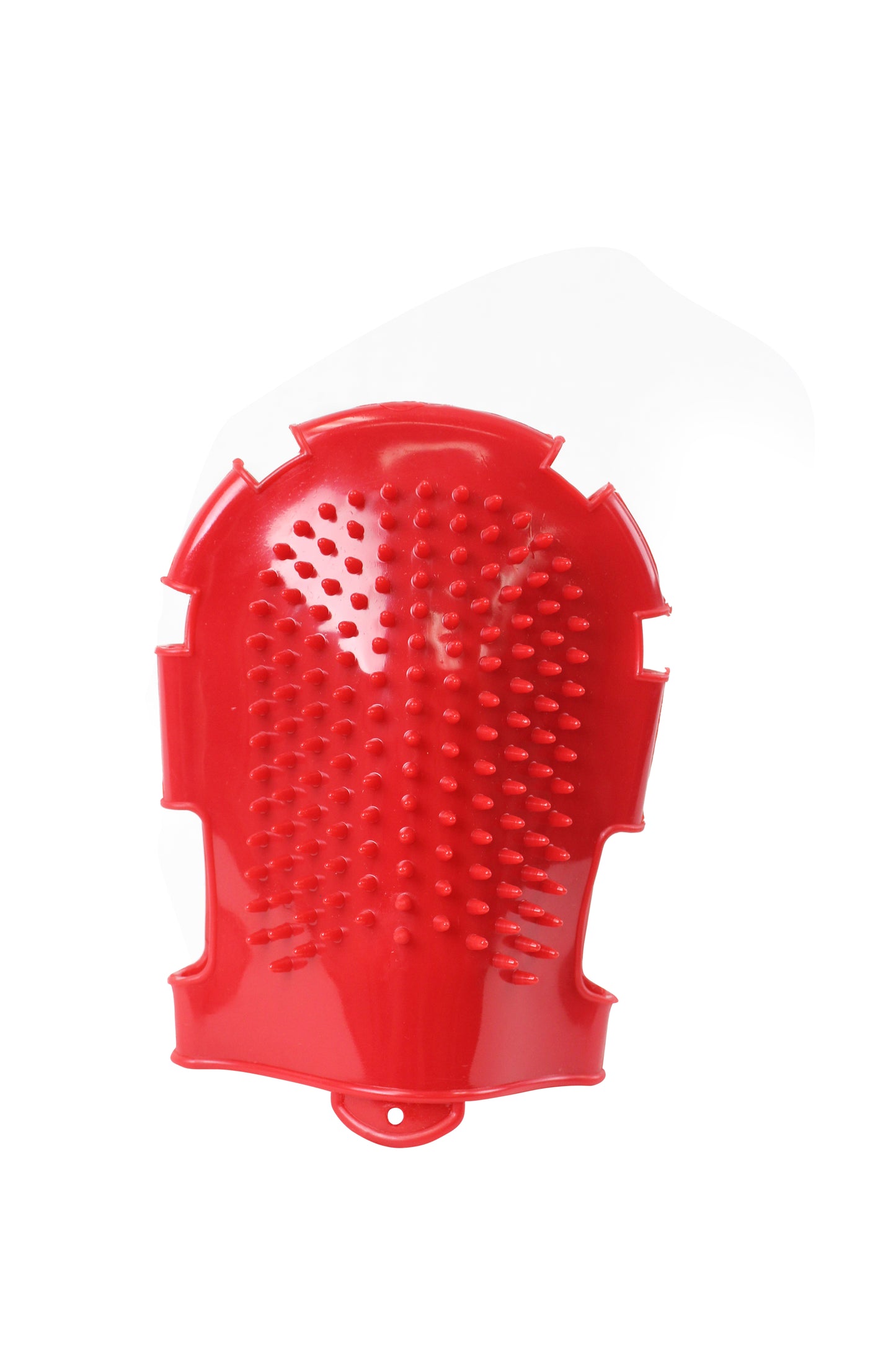 Derby Grooming Mitt Brush Red back