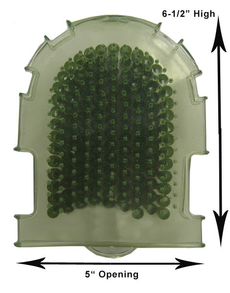 Derby Grooming Mitt Brush Measure