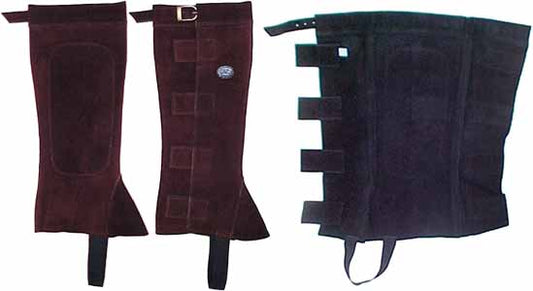 Suede Half Chaps with Velcro Closures Super Sale