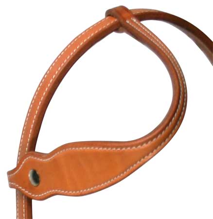 Tahoe Tack Double Layer Country Western Slip Ear Headstall Close Top View