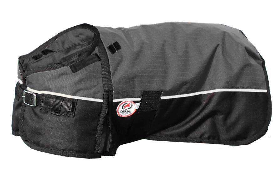 Derby Originals Adjust-to-Fit Horse-Tough Reflective 600D Waterproof Ripstop Nylon Winter Dog Coat side view