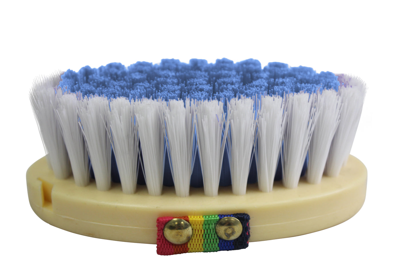 Pony Body Brush with 2 Tone Bristles Blue White Tone Color