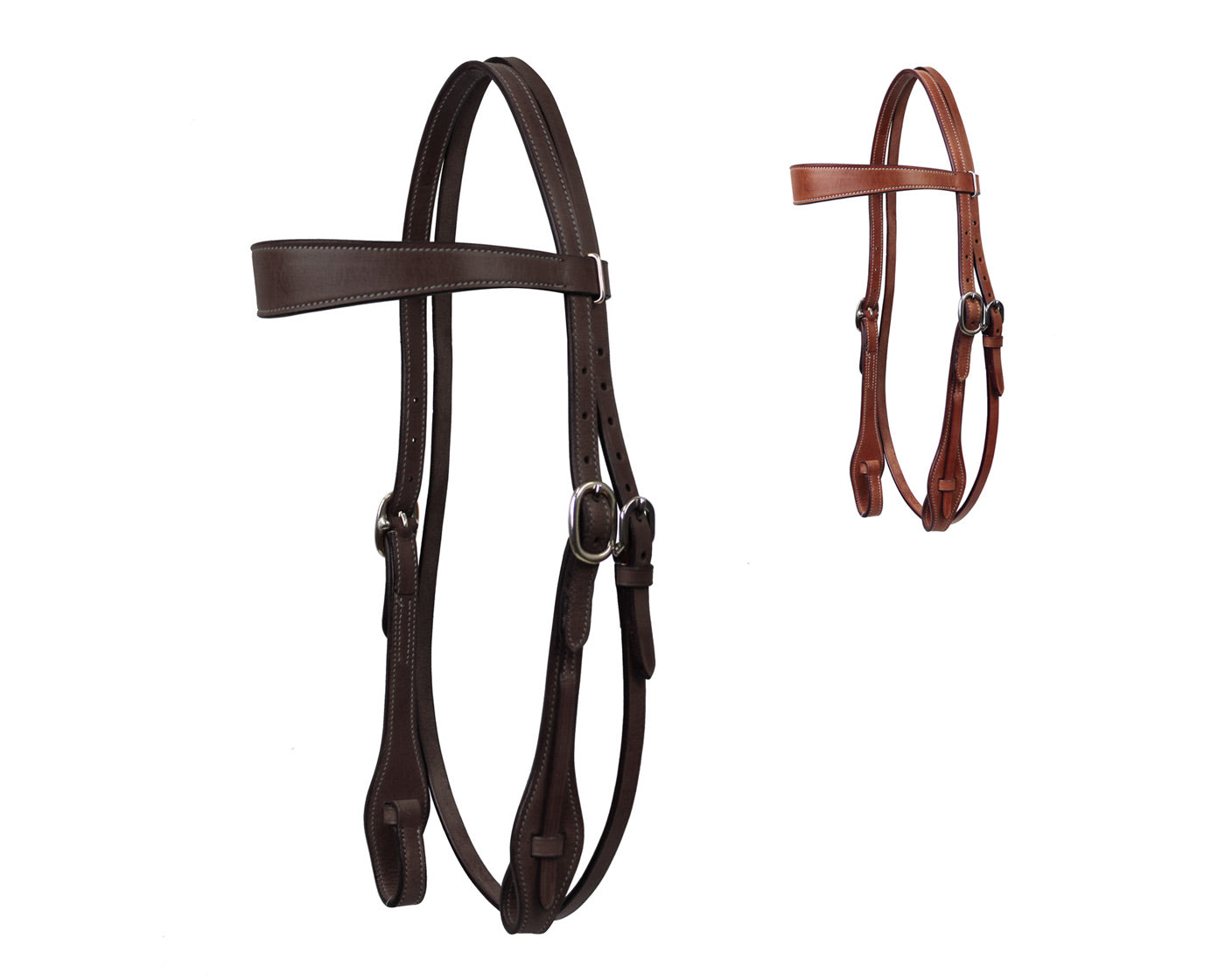 Quick Change Bit Leather Western Browband Headstall