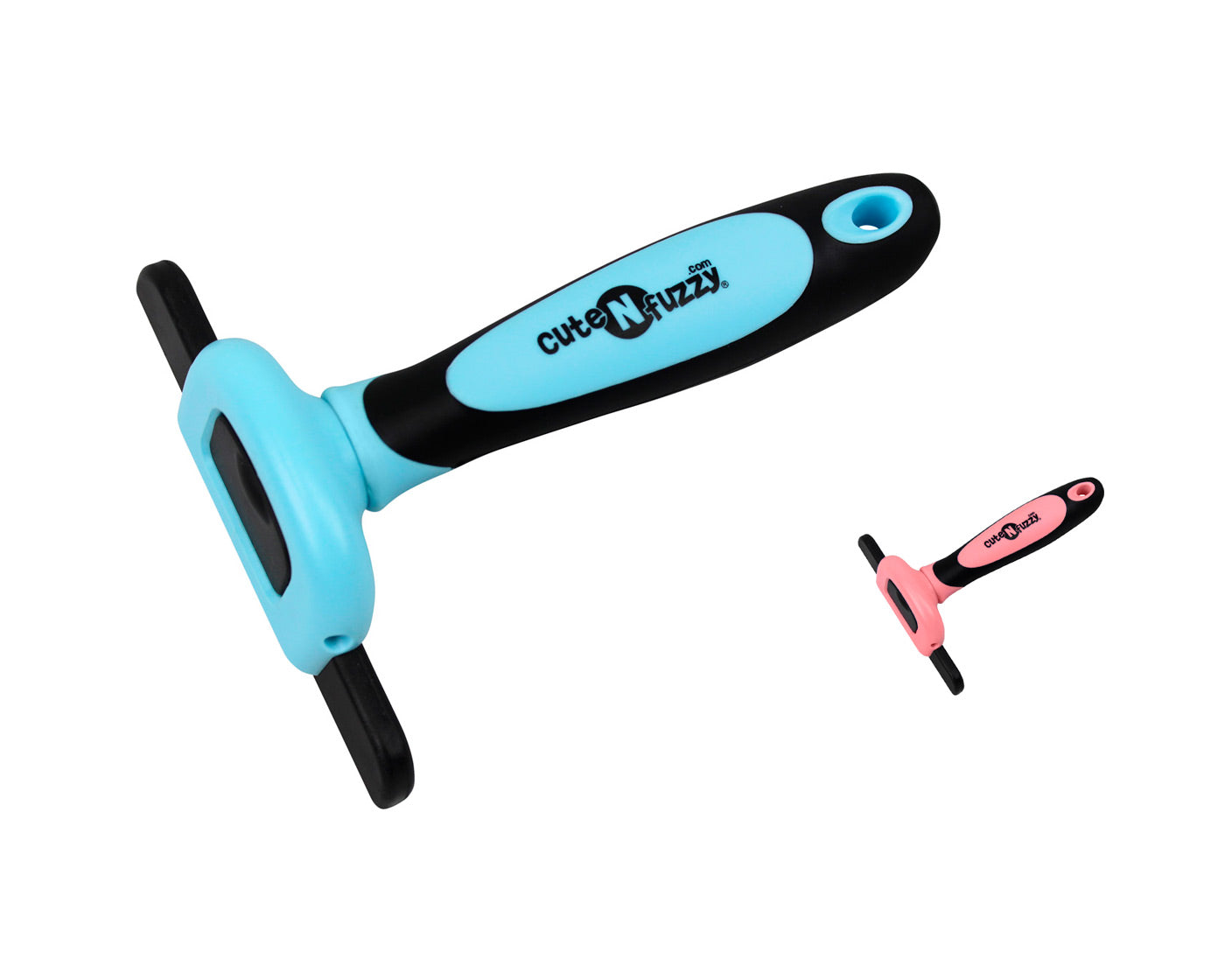 Deshedding Pet Grooming Comb in Sizes by cuteNfuzzy® Blue Color Set