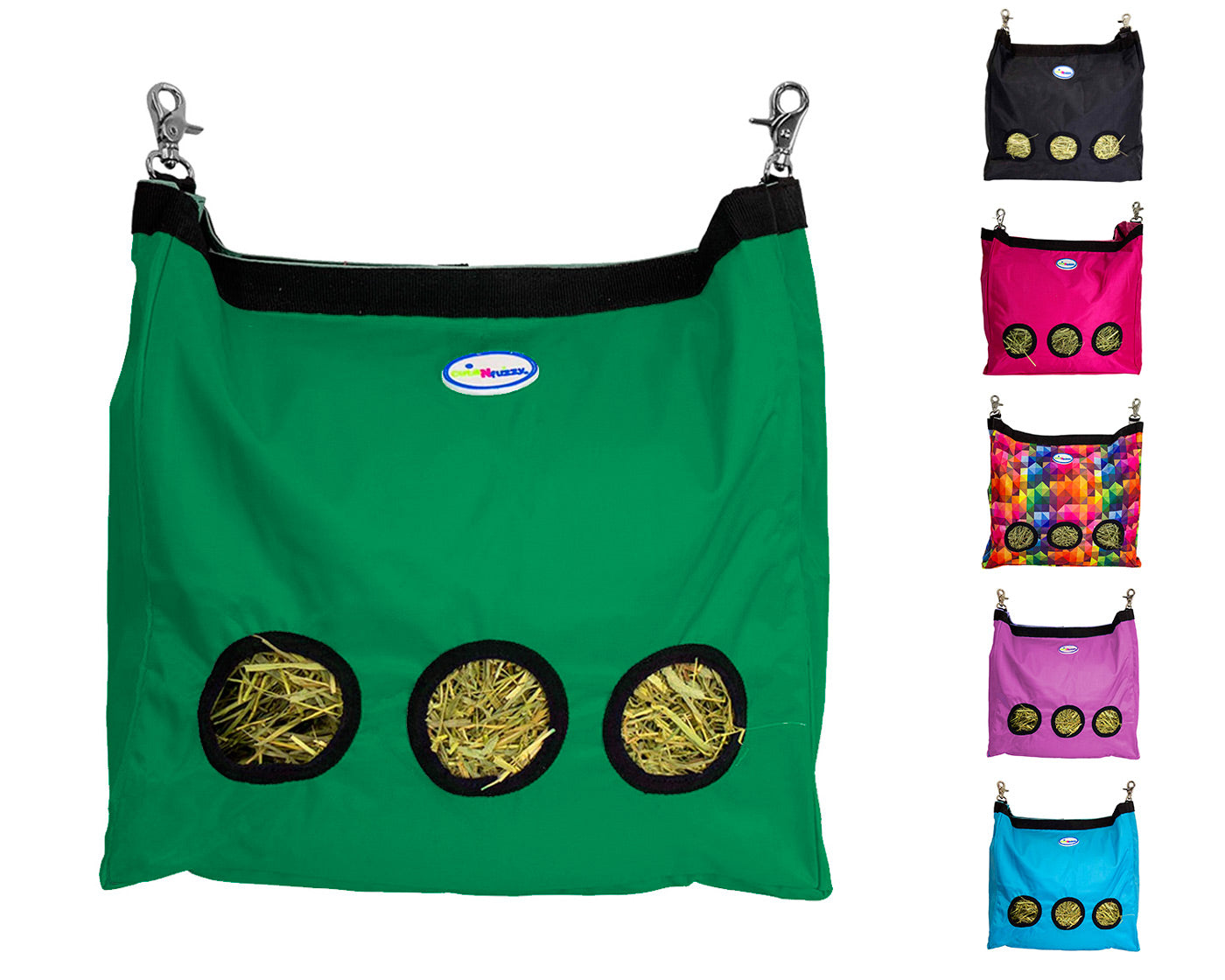 CuteNfuzzy Patented Large Hay Bag for Rabbits and Guinea Pigs Green main