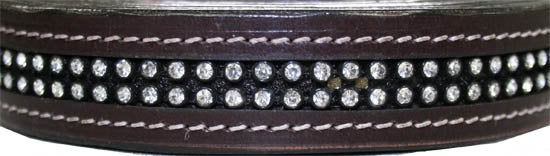 Matching Leather Lead for Paris Tack Halter w/ Rhinestones Crystal Close