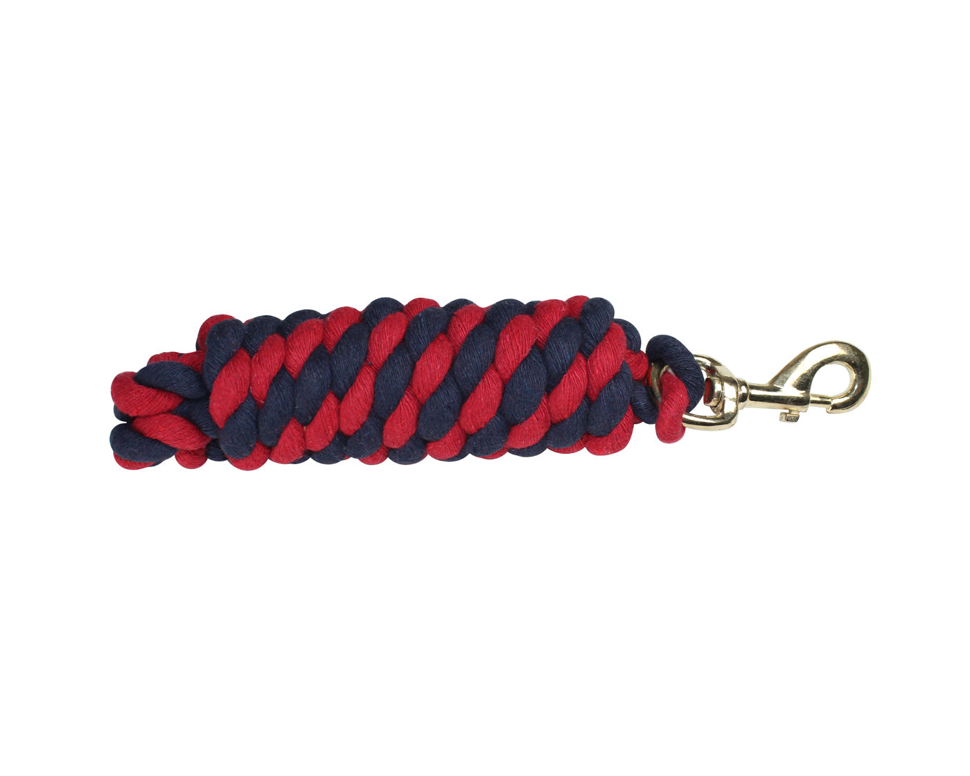 Derby Originals Pack of 2 Cotton Lead Ropes for Horses and Livestock Red & Black