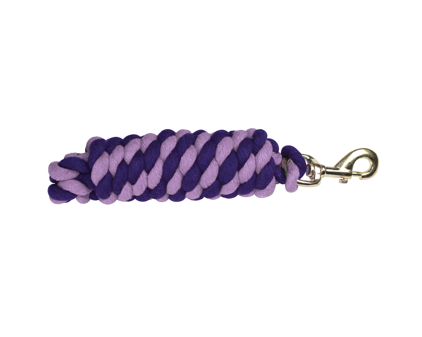 Derby Originals Pack of 2 Cotton Lead Ropes for Horses and Livestock Purple