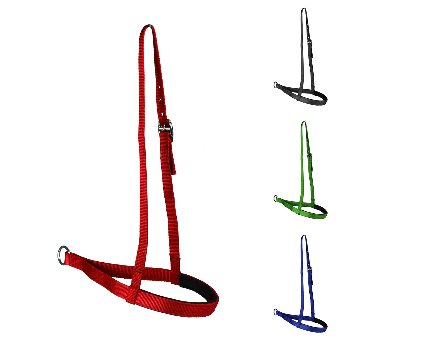 Tahoe Soft Padded Nylon Tie Down Noseband Red Main