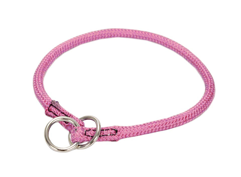 Nylon Round Braided Choke Collar by cuteNfuzzy® Pink