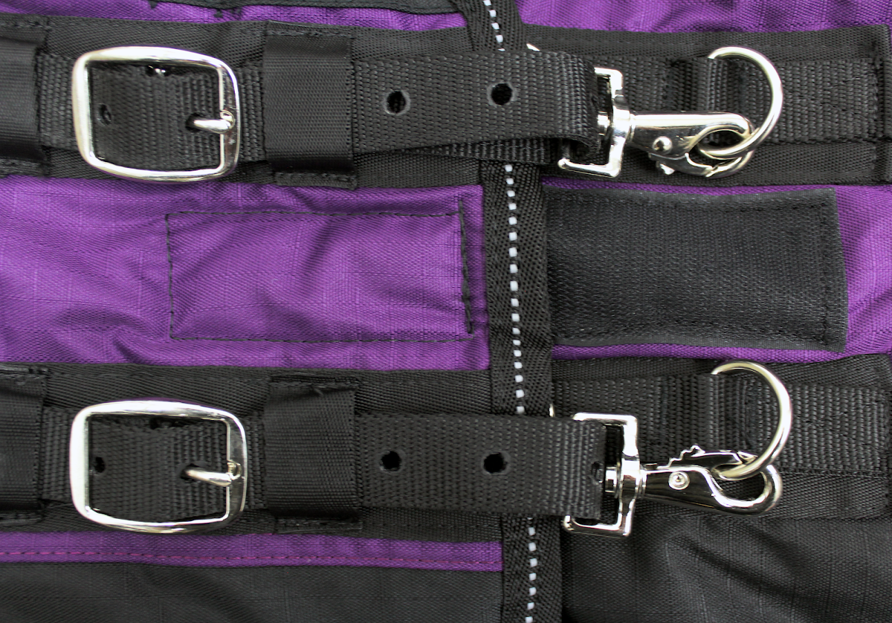 Medium Weight Winter Mini Horse Pony Turnout Blanket Purple black
