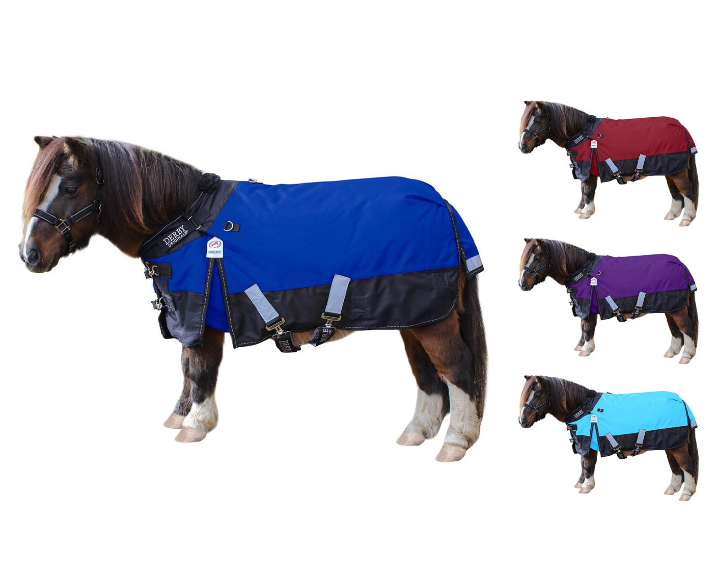 Medium Weight Winter Mini Horse Pony Turnout Blanket  Blue color