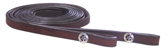 Tahoe Tack Patriotic Silver Star Concho Leather Western Headstall, Breastcollar, and Reins