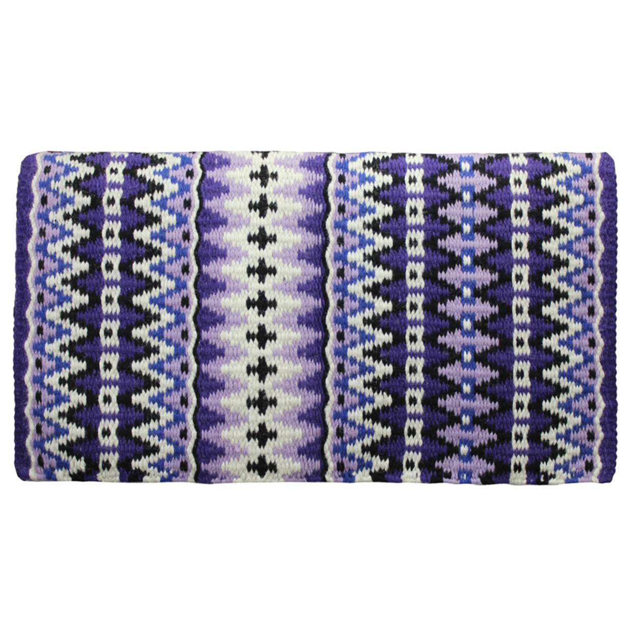 Tahoe Tack 34" x 38" Reya New Zealand Wool Western Show Saddle Blanket Blue