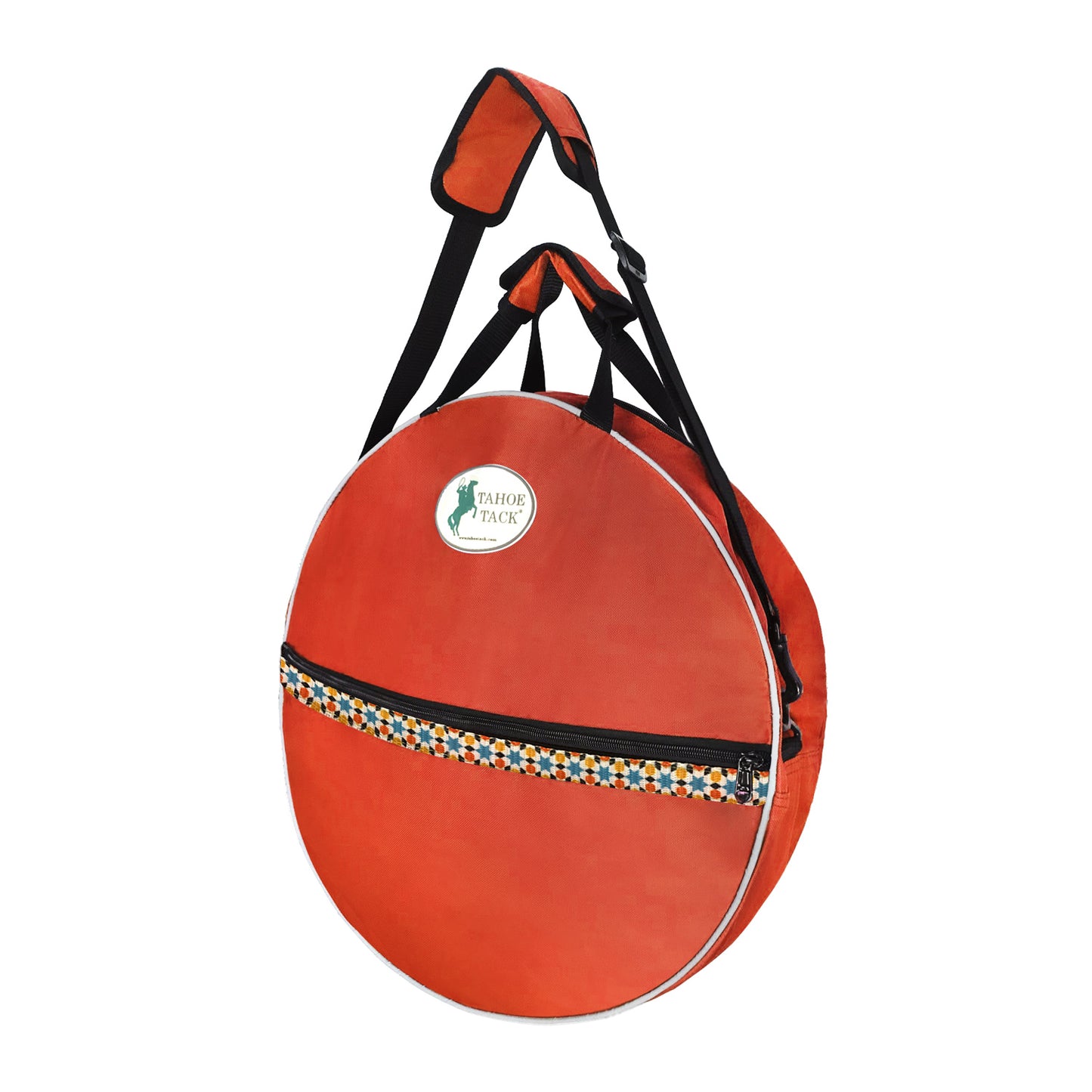 Rope lasso carry bag round western orange